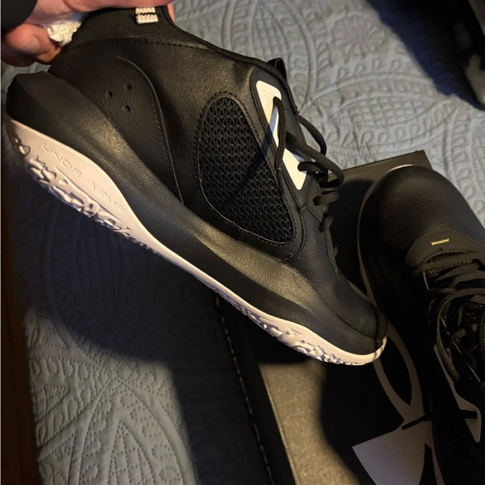 Under Armour Lockdown 6 Unisex Black Athletic Shoes Size 13 - Picture 5 of 9